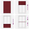 vidaXL Pleated Blind Bordeaux Red 120x200 cm Fabric Width 119.4 cm Polyester