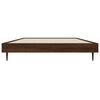 vidaXL Bed Frame without Mattress Brown Oak 100x200 cm Engineered Wood