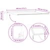 vidaXL Manual Awning Frame with LEDs White 4.5 x 3.5 m Aluminium
