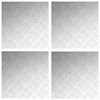 vidaXL Stair Tread Square 4 pcs Silver 50 x 50 cm Aluminium