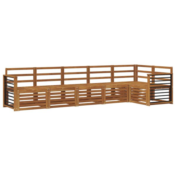 vidaXL Sofa Sets 6 pcs Natural Solid Acacia Wood