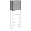 vidaXL 2-Tier Storage Rack over Toilet Grey 56x30x170 cm Iron