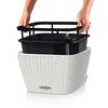 LECHUZA Planter BACINO Cottage ALL-IN-ONE 30x30 cm White