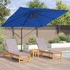 vidaXL Roma Parasol Blue 286 x 285 x 265 cm Polyester and Aluminium