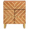 vidaXL Bedside Cabinet Brown and Black 50x33x60 cm Solid Wood Mango