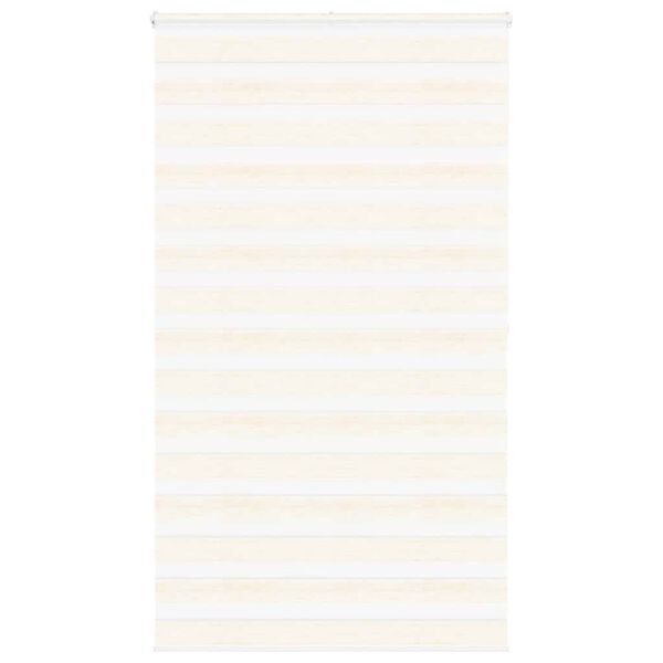vidaXL Zebra Blind Marble Beige 130x200 cm Fabric Width 125.9 cm Polyester