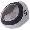 vidaXL Cat Cubby Grey and Black M