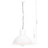 vidaXL Hanging Lamp 25 W White Round 48 cm E27