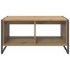 vidaXL Coffee Table Artisian Oak 80 x 50 x 40 cm Engineered Wood