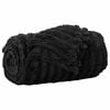 vidaXL Throw Blanket Black 240 x 220 cm 1.36 kg Fleece