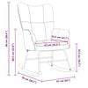 vidaXL Rocking Chair Dark Grey Velvet