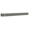 vidaXL Garden Raised Bed Galvanised Steel 512x80x36 cm Grey