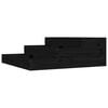 vidaXL Planter Black 78x78x27 cm Solid Wood Pine