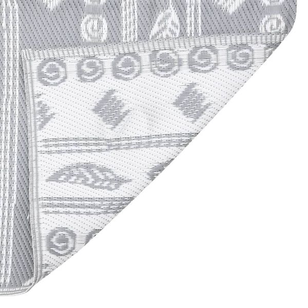 vidaXL Outdoor Rug ARAKIL Grey 140x200 cm PP