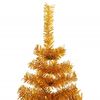 vidaXL Christmas Tree with 300 LEDs with Stand Gold 180 cm PET