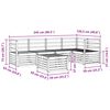 vidaXL Sofa Sets 6 pcs Natural Solid Acacia Wood