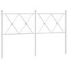 vidaXL Metal Replace Headboard White 140cm