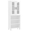vidaXL Highboard White 69.5x34x180 cm Engineered Wood