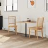vidaXL Dining Chairs 2 pcs Natural 50 x 52.5 x 91 cm Solid Rubber Wood
