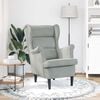 vidaXL Armchair Light Grey Velvet