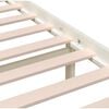 vidaXL Bed Frame without Mattress White Solid Wood 160x200 cm (810093+814155)