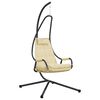 vidaXL Hanging Egg Chair Folding Beige 94 x 107 x 196.5 cm Steel