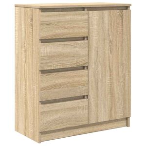 vidaXL Sideboard with Drawers Sonoma Oak 71x35x84 cm Engineered Wood