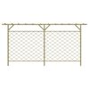 vidaXL Garden Lattice Fence with Pergola Top Wood