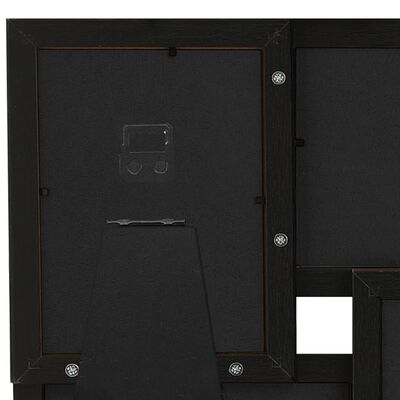 vidaXL Collage Photo Frame for 4x(10x15 cm) Picture Black MDF