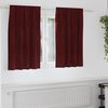 vidaXL Blackout Curtains 2 pcs Wine Red 140 x 140 cm Velvet