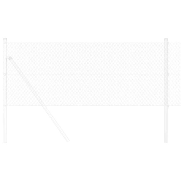 vidaXL Hexagon Fence Silver 0.6 x 25 m Galvanised steel