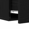 vidaXL Bedside Cabinet 2 pcs Black Oak 35 x 35 x 20 cm Engineered Wood