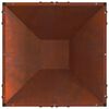 vidaXL Fire Pit Brown 50 x 50 x 35 cm Weathering Steel