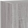 vidaXL 4 Piece TV Wall Units with LED Grey Sonoma Engineered Wood