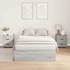 vidaXL Storage Bed Frame Grey Sonoma 120 x 200 cm Engineered Wood