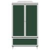 vidaXL Chalkboard Wardrobe ROROS Grey and White 90 x 45 x 165 cm