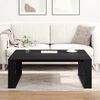 vidaXL Coffee Table Black Oak 100 x 100 x 35 cm Engineered Wood