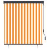 vidaXL Outdoor Roller Blind 140x250 cm White and Orange