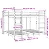 vidaXL Triple Bunk Bed Frame White 160 x 200 cm Solid Pine Wood