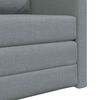 vidaXL Folding Sofa Bed Light Grey 74 x 77 x 81 cm Fabric