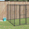 vidaXL Outdoor Dog Kennel Steel 7.26 m&sup2;