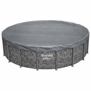 Bestway Pool Cover &Oslash;5.49 m Round Polyester Grey