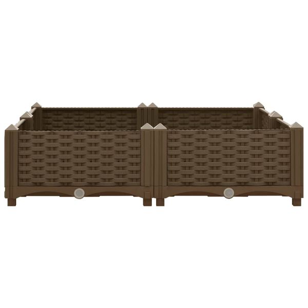 vidaXL Raised Bed 80x80x23 cm Polypropylene