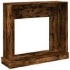 vidaXL Fireplace Surround Smoked Oak 100x30x87.5 cm Engineered Wood