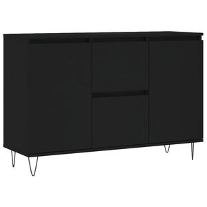 vidaXL Sideboard Black 101.5x35x70 cm Engineered Wood