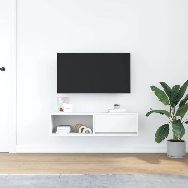 vidaXL TV Cabinet White 100x31x25.5 cm Engineered Wood