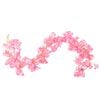 vidaXL Flower Garlands 6 pcs Dark Pink 180 cm