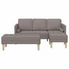 vidaXL Sofa Set 2 pcs Taupe 173 x 131 x 67 cm Fabric