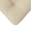 vidaXL Seat Cushions 4 pcs Cream 45 x 45 x 12 cm Fabric
