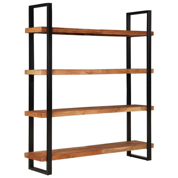 vidaXL 4-Tier Bookcase 160x40x180 cm Solid Acacia Wood